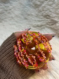 Image 3 of Chocolate Glazed Donut Glass Pipe  Novelty Glass Pipe  Smoke Accessories