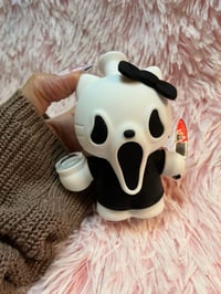 Image 4 of Scream Hello Kitty Silicone Bong Halloween Tobacco Pipe Girly Hand Pipe