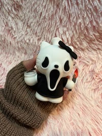 Image 10 of Scream Hello Kitty Silicone Bong Halloween Tobacco Pipe Girly Hand Pipe