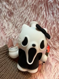 Image 12 of Scream Hello Kitty Silicone Bong Halloween Tobacco Pipe Girly Hand Pipe