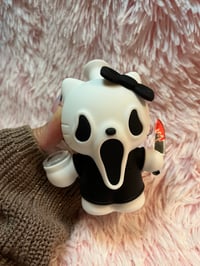 Image 13 of Scream Hello Kitty Silicone Bong Halloween Tobacco Pipe Girly Hand Pipe