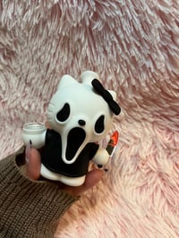 Image 14 of Scream Hello Kitty Silicone Bong Halloween Tobacco Pipe Girly Hand Pipe