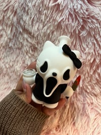 Image 16 of Scream Hello Kitty Silicone Bong Halloween Tobacco Pipe Girly Hand Pipe