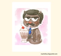 'Severance Cats- Mr. Milchick' Limited 5 x 7" Print
