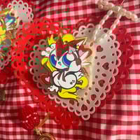 Image 5 of Black N'd Hearts ; Victini Enamel Pin