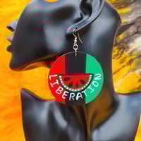Image 5 of Black & Pali Solidarity Earrings