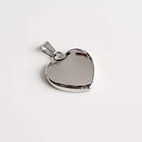 Image 1 of stainless steel heart pendants