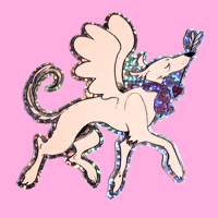 Image 2 of Glittery Cupid Klaus Sticker