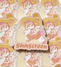 Image 1 of Time for Sunscreen - Vinyl Sticker