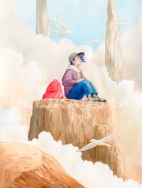 Image 1 of 'AMONG THE CLOUDS' Signed Art Print