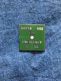 Emergency Ass enamel badge