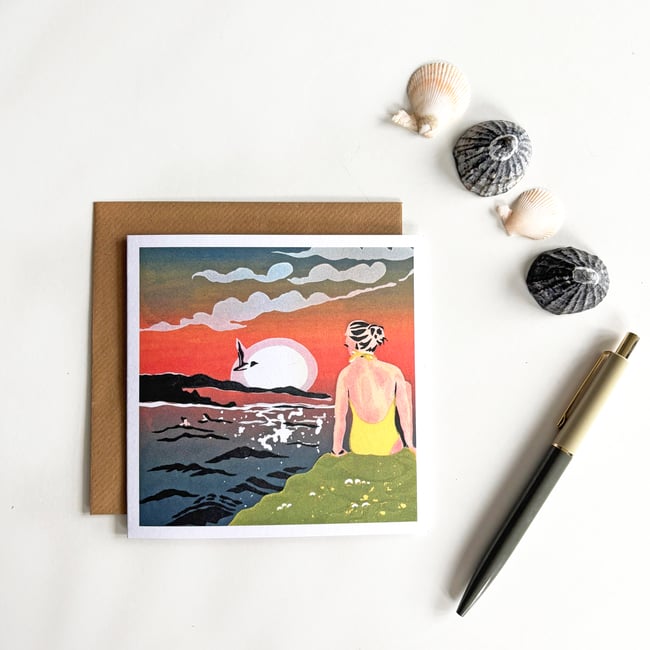 Toes in the Water Greetings Cards