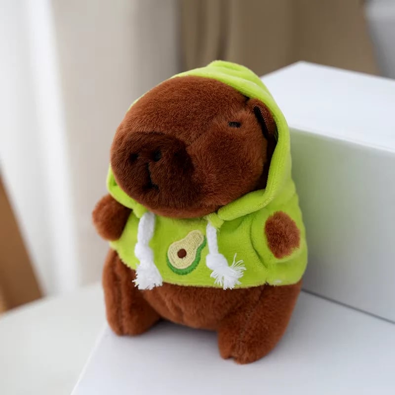 Image of Capybara Plush Keyring🍑🍊🥑🍓