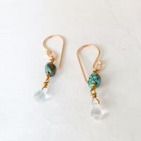 Image 3 of PENDIENTES TURQUESA