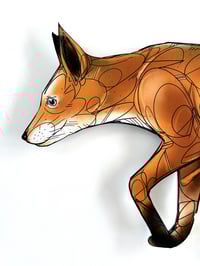 Image 3 of FINE ART PRINT " FOX A "