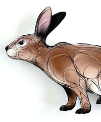 Image 2 of FINE ART PRINT " BUNNY A "