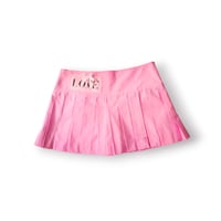 Image 1 of Minifalda Plisada Rosa "LOVE"