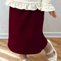 Image 1 of Girls Burgundy Skirt