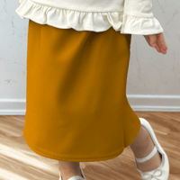 Image 1 of Girls Mustard Skirt 