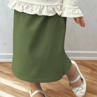 Image 1 of Girls Dark Sage Skirt 