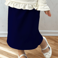 Image 1 of Girls Navy Blue Skirt 