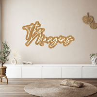 Image 1 of Large Last Name Sign