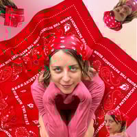 Image 2 of Bandana Burn the Patriarchy <small>(silky satin)</small>