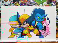LITTLE LOGAN AND FAM ORIGINAL ART SIGNED