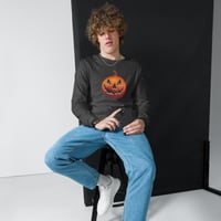 Image 3 of Long Sleeve Tee (Adult M/F) - Classic Jack O Lantern