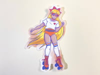 Image 1 of Skater Scout Sailor Venus on Roller Skates Sticker