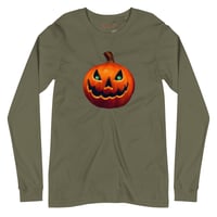 Image 12 of Long Sleeve Tee (Adult M/F) - Classic Jack O Lantern