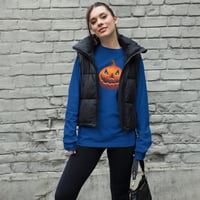Image 2 of Long Sleeve Tee (Adult M/F) - Classic Jack O Lantern
