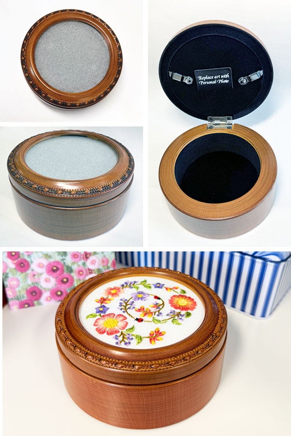Image of Decorative Box to Mount Embroidery