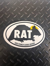 THAT RAT!  Oval sticker from  Baltimore rat Czar! Free domestic shipping!