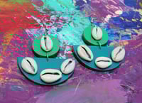 Image 2 of Najma Cowrie Earrings