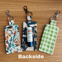 Image 5 of Lip Balm Holder Fabric Keychain