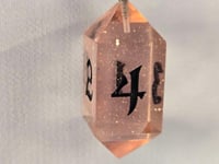 Image 3 of Pink Charmer - Pink D4 Dice Necklace 