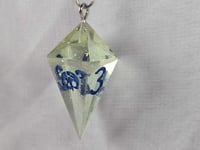 Image 3 of Beryl Blue - D4 Dice Earrings