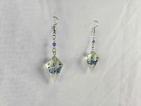 Image 2 of Beryl Blue - D4 Dice Earrings