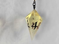 Image 4 of Angel's Trumpet - Glitter - D4 Dice Earrings 