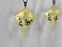 Image 3 of Angel's trumpet - D4 Dice Earrings