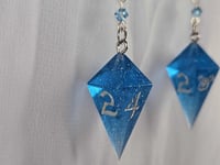 Image 2 of Salt Spray - D4 Dice Earrings