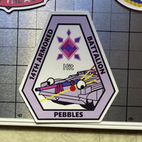 Image 1 of 14th Armored Battalion - Pebbles Sticker [Koseki Bijou / Hololive]