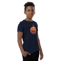 Image 9 of Youth Short Sleeve T-Shirt (M/F) - Classic Jack O Lantern