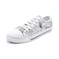 Image 2 of Unisex All-Over Print Low Top Canvas Shoes