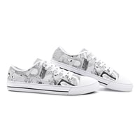 Image 3 of Unisex All-Over Print Low Top Canvas Shoes