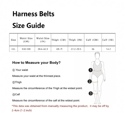 Image of Plus Size Dark Goth Harness