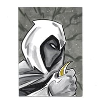 Image 1 of Moon Knight Sketch Card .