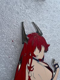 Image 15 of NIKKE Red Hood Dress 3.75" Hard Enamel Pin **PREORDER OPEN**