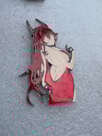 Image 14 of NIKKE Red Hood Dress 3.75" Hard Enamel Pin **PREORDER OPEN**